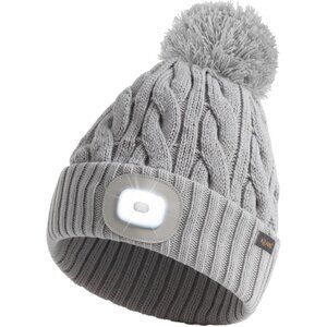 Unisex LED Beanie with Light, USB Rechargeable Headlamp Hat,Gifts for Men and Wo